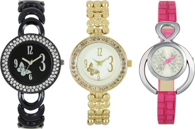 Shivam Retail SR-03 201-203-205 Stylish Three Different Shade Watch  - For Girls   Watches  (Shivam Retail)