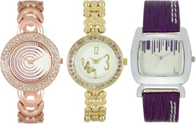Shivam Retail SR-03 202-203-207 Stylish Three Different Shade Watch  - For Girls   Watches  (Shivam Retail)
