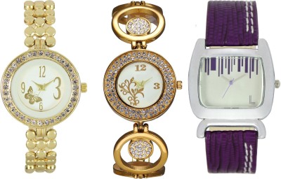 Shivam Retail SR-03 203-204-207 Stylish Three Different Shade Watch  - For Girls   Watches  (Shivam Retail)