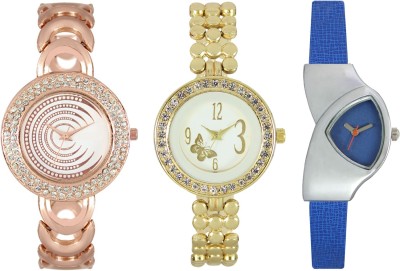 Shivam Retail SR-03 202-203-208 Stylish Three Different Shade Watch  - For Girls   Watches  (Shivam Retail)