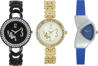 Shivam Retail SR-03 201-203-208 Stylish Three Different Shade Watch  - For Girls   Watches  (Shivam Retail)