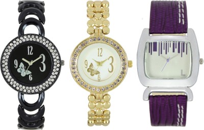 Shivam Retail SR-03 201-203-207 Stylish Three Different Shade Watch  - For Girls   Watches  (Shivam Retail)
