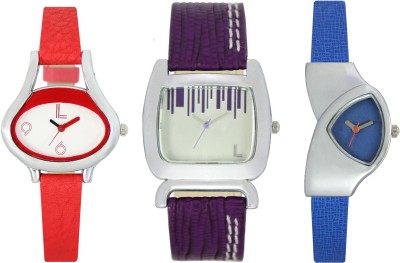 Shivam Retail SR-03 206-207-208 Stylish Three Different Shade Watch  - For Girls   Watches  (Shivam Retail)