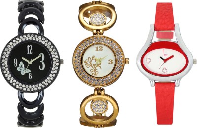 Shivam Retail SR-03 201-204-206 Stylish Three Different Shade Watch  - For Girls   Watches  (Shivam Retail)