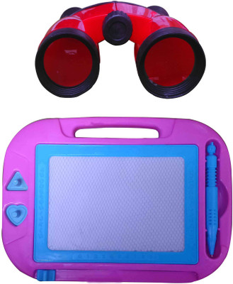 

PTCMart binoculars & Magic slate Binoculars(28 mm, Multicolor)