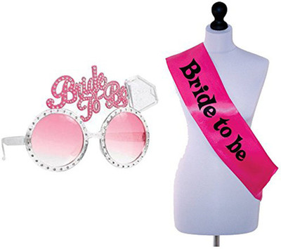 

PARTY PROPZ BACHELEROETTE DECORATION / BRIDE TO BE SASH AND EYEGLASS/ BRIDE TO BE PARTY SUPPLIES