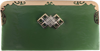 

Bizarre Vogue Casual Green Clutch