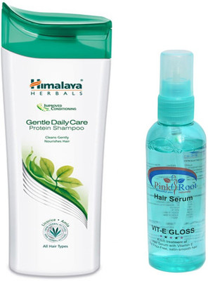 

Himalaya GENTLE DAILY CARE PROTEIN SHAMPOO 200ML WITH PINK ROOT HAIR SERUM(Set of 2)