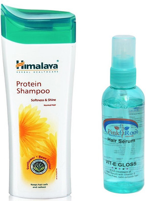 

Himalaya PROTEIN SHAMPOO SOFTNESS & SHINE 400ML WITH PINK ROOT HAIR SERUM(Set of 2)