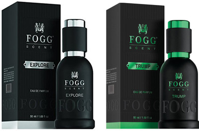 

Fogg COMBO PACK OF FOGG EXPLORE SCENT FOR MEN + FOGG TRUMP SCENT FOR MEN Perfume Body Spray - For Men(50 ml, Pack of 2)