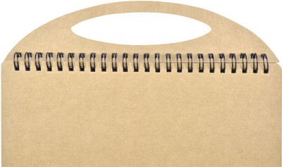 

UNTOLD Regular Writing Pad(COLOURING AND DRAWING NOTE WITH PENCIL POUCH AND HANDLE., Brown)