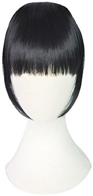

Kabello Fringe Clip In One Piece Striaght piece Accessories, Black Hair Extension