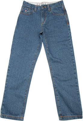 

US Polo Kids Regular Boys Blue Jeans, Dk. blue