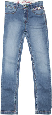 

US Polo Kids Regular Boys Blue Jeans, Lt blue