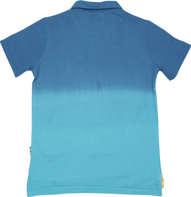 

US Polo Kids Boys Solid Cotton T Shirt(Blue, Pack of 1, Me. blue