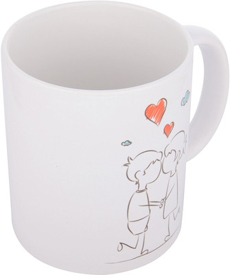 

khappi Sarab Imagery Ceramic 290 ml, White, Sarabmugs006 Ceramic Mug(300 ml), Multicolor