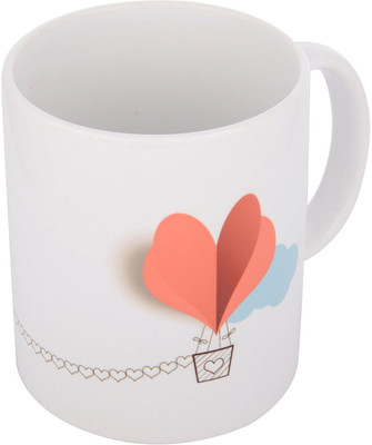 

khappi Sarab Imagery Ceramic 290 ml, White, Sarabmugs007 Ceramic Mug(300 ml), Multicolor