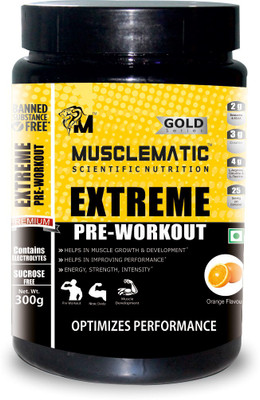 

Musclematic EXTREME PRE-WORKOUT Nutrition Drink(orange Flavored)