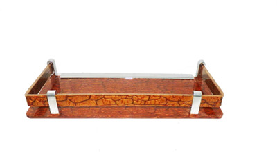 

Fortune Stainless Steel Acrylic Wall Shelf(Number of Shelves - 1, Brown)