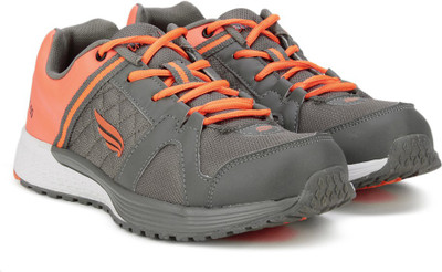 

Mmojah Energy-30 Running Shoes For Men(Grey, Orange, Silver/ fl . orange