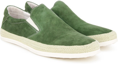 

Pavers England Genuine Leather Outdoors For Men(Green, Off White