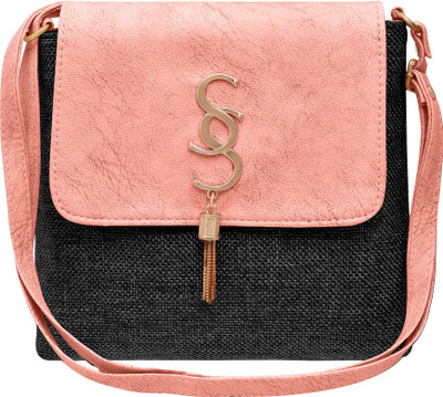 

tap fashion Women Casual Pink PU Sling Bag