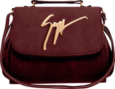 

tap fashion Women Casual Maroon PU Sling Bag