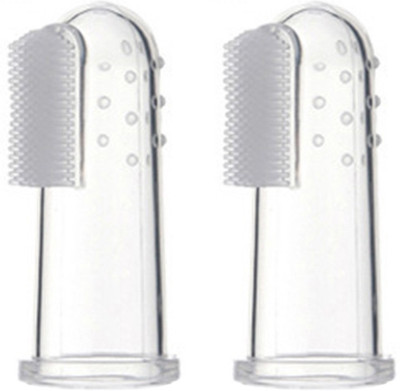 

Buddsbuddy Combo of 2 Baby Silicone Finger (White) Extra Soft Toothbrush(Pack of 2)