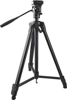 

Powerpak Video-X5 Lightweight Portable Aluminium Tripod For Video & DSLR Cameras Tripod(Black, Supports Up to 5000 g)