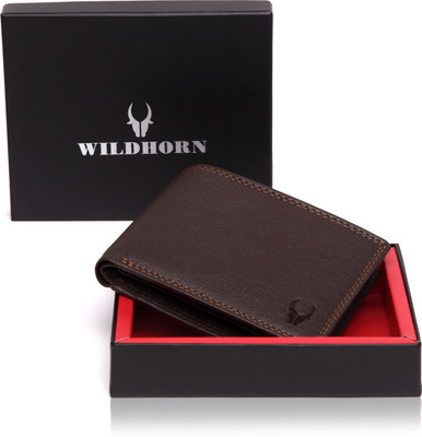 WildHorn Men Brown Genuine Leather Wallet(6 Card Slots)