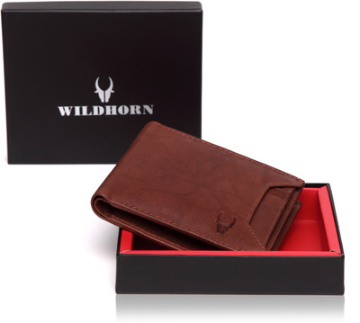 

WildHorn Men Casual Brown Genuine Leather Wallet(8 Card Slots)