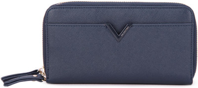

MARIO VALENTINO Women Casual Blue Genuine Leather Wallet(6 Card Slots)