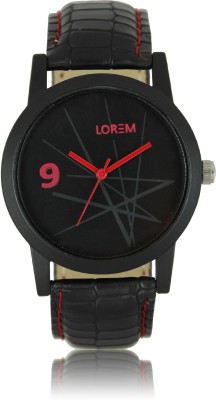 LOREM LR0008 New Latest Sport Casual Professional Full Black Watch  - For Men   Watches  (LOREM)