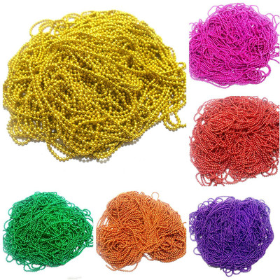 

AM Ball Chains Shiny & Glittery - Combo of 6 Colours for Jewellery Making/Designing & Craft work !! 2 mtr in each color !!