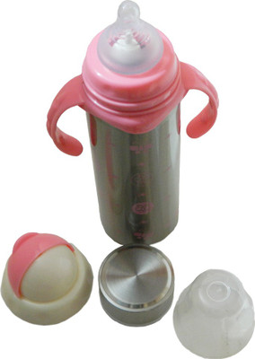 

Crack4Deal 3 in 1 Blue Steel Bottle - 240 ml(Pink)
