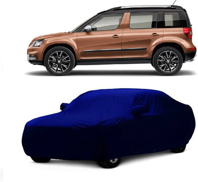 MoTRoX Car Cover For Skoda Yeti (With Mirror Pockets)(Blue)