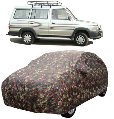 MoTRoX Car Cover For Toyota Qualis (With Mirror Pockets)(Multicolor)