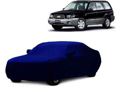 MoTRoX Car Cover For Chevrolet Forester (With Mirror Pockets)(Blue)