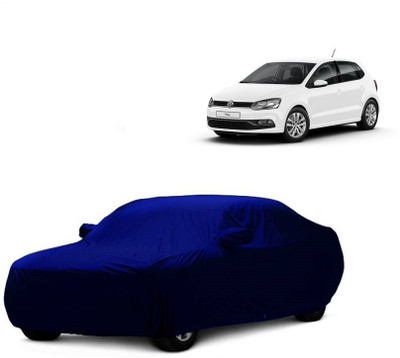MoTRoX Car Cover For Volkswagen Polo Equisite (With Mirror Pockets)(Blue)