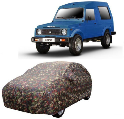 MoTRoX Car Cover For Maruti Suzuki Gypsy MG-410 (With Mirror Pockets)(Multicolor)