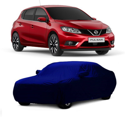 MoTRoX Car Cover For Nissan Pulsar (With Mirror Pockets)(Blue)