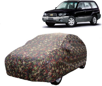 MoTRoX Car Cover For Chevrolet Forester (With Mirror Pockets)(Multicolor)