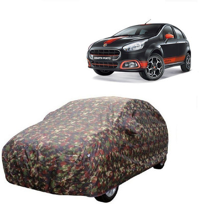 MoTRoX Car Cover For Fiat Punto Evo (With Mirror Pockets)(Multicolor)
