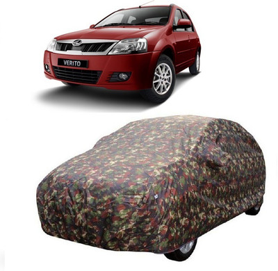 MoTRoX Car Cover For Mahindra Verito (With Mirror Pockets)(Multicolor)