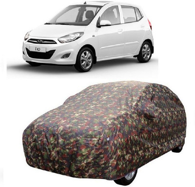 MoTRoX Car Cover For Hyundai i10 (With Mirror Pockets)(Multicolor)