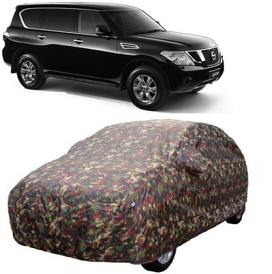 MoTRoX Car Cover For Nissan Patrol (With Mirror Pockets)(Multicolor)