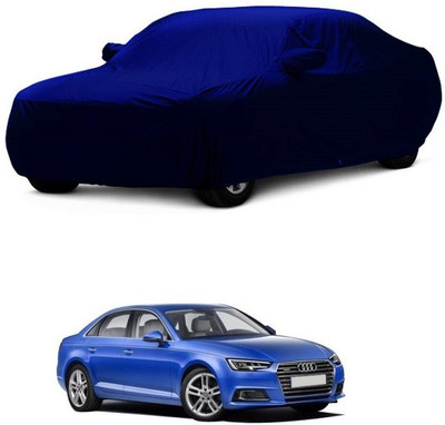 MoTRoX Car Cover For Audi A4 (With Mirror Pockets)(Blue)