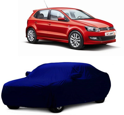 MoTRoX Car Cover For Volkswagen Polo GT (With Mirror Pockets)(Blue)