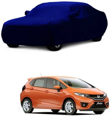 MoTRoX Car Cover For Honda Jazz (With Mirror Pockets)(Blue)