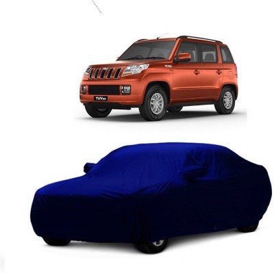 MoTRoX Car Cover For Mahindra TUV300 (With Mirror Pockets)(Blue)